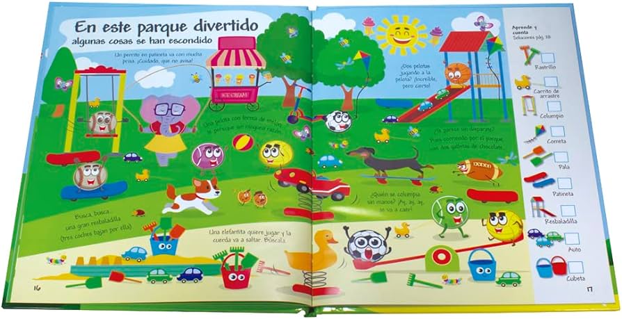 Libro infantil aprende y cuenta: palabras