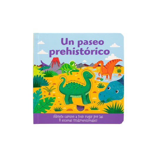 Cuento infantil: desprende y explora: un paseo prehistório